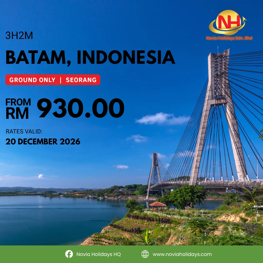 3D2N BATAM, INDONESIA